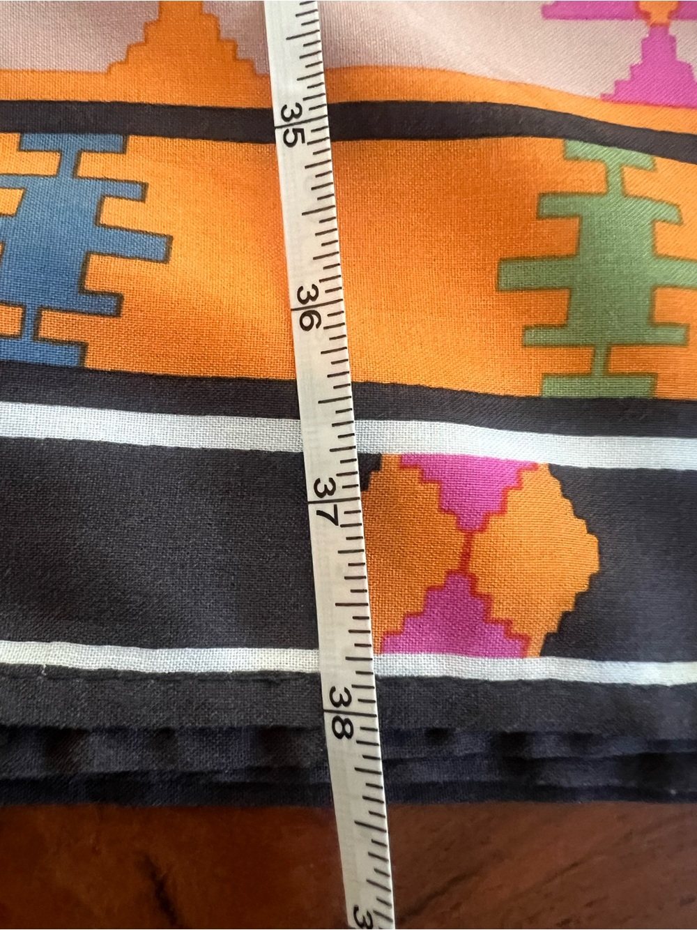 Christian Siriano Pink Orange Multicolor Geometric Maxi Skirt - Picture 9 of 9